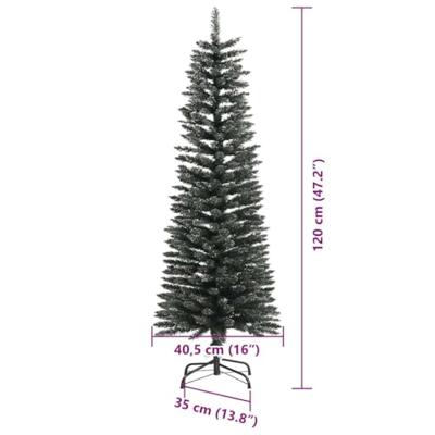 Kunstkerstboom met 150 LED Groen 120 cm PVC en Plastic en Staal