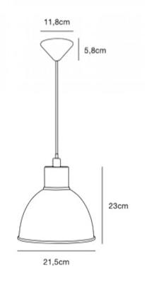 Nordlux Hanglamp zwart &apos;Pop&apos; hanglamp metaal 21 cm
