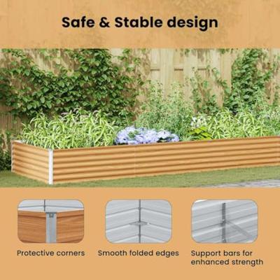 Verhoogde plantenbak 1164 x 50 x 36 cm Gegalvaniseerd staal Verhoogde plantenbak 1164 x 50 x 36 cm Gegalvaniseerd staal