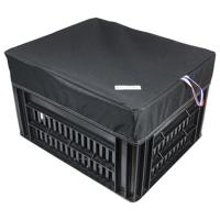 Fietskrat Hoes Kratcover Medium Zwart - thumbnail