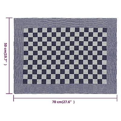 VidaXL Keukendoeken 20 st 50x70 cm katoen blauw en wit