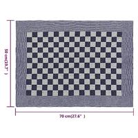 VidaXL Keukendoeken 20 st 50x70 cm katoen blauw en wit - thumbnail