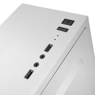 ATX Semi-toren BehuizingMars Gaming MC100W ATX LED RGB Wit