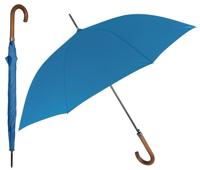 Perletti paraplu automatisch 65 x 103 cm polyester/hout blauw - thumbnail