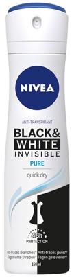 Nivea Black & White Invisible Pure Deodorant Spray