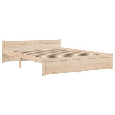 Bedframe massief hout 140x190 cm