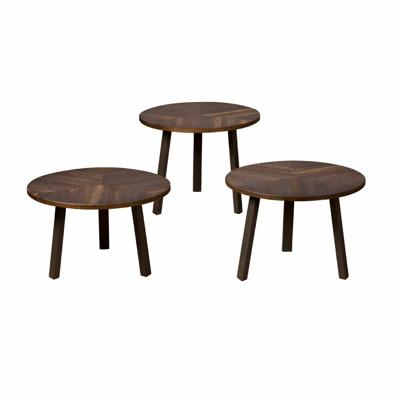 RENEW Bijzettafel 'Lazio' Teakhout, Set van 3 stuks, kleur Wine RENEW Bijzettafel 'Lazio' Teakhout, Set van 3 stuks, kleur Wine