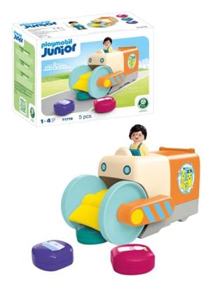Playmobil® Junior duw- en grijpvuilniswagen
