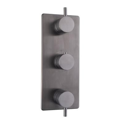 Afbouwdeel Douche Aquasplash Cemal Thermostatisch 3-Weg Gunmetal Aquasplash