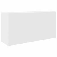 Badkamerwandkast 80x25x40 cm bewerkt hout wit - thumbnail