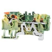 WAGO 2102-5307 Aardingsklem 5.20 mm Push-In-klem Groen, Geel 50 stuk(s) - thumbnail