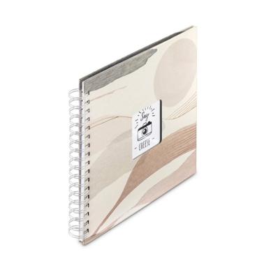 Hama Foto Spiraalalbum Say Cheese Watercolor 28x24 cm 50 Witte Pagina's Taupe Hama Foto Spiraalalbum Say Cheese Watercolor 28x24 cm 50 Witte Pagina's Taupe