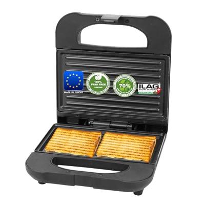 EMERIO ST-130038 Tosti-apparaat Anti-aanbaklaag, BPA-vrij Zwart