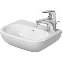 Duravit D Code fontein met kraangat links 36x27cm wit 07053600092 - thumbnail