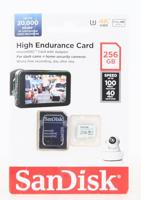 SanDisk High Endurance Monitoring miniSDXC-kaart 256 GB Class 10, UHS-I, UHS-Class 3, v30 Video Speed Class Incl. SD-adapter - thumbnail