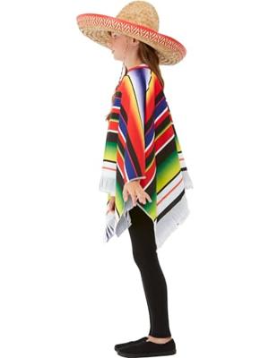 Mexicaanse poncho kind - thumbnail