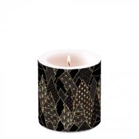 Ambiente kaars luxury trees zwart - thumbnail