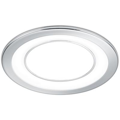 LED Inbouwspot 10W - Warm Wit 3000K - Rond Mat Chroom - Ø140mm