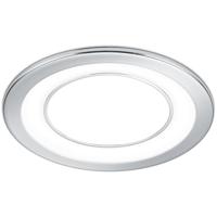 LED Inbouwspot 10W - Warm Wit 3000K - Rond Mat Chroom - Ø140mm - thumbnail