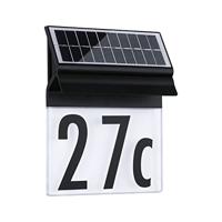 Paulmann 94694 Solar Housenumber Huisnummerlamp op zonne-energie Energielabel: G (A - G) Warmwit Zwart - thumbnail