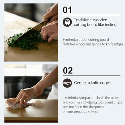 Snijplank van Synthetisch Rubber - 38x21x1.3 cm Snijplank van Synthetisch Rubber - 38x21x1.3 cm