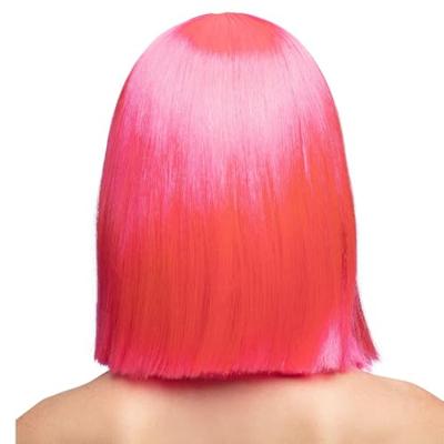 Pruik Glam Neon pink