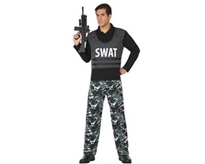 Kostuums voor Volwassenen S.W.A.T. Politie - Maat: XXL - Maat: XXL Kostuums voor Volwassenen S.W.A.T. Politie - Maat: XXL - Maat: XXL