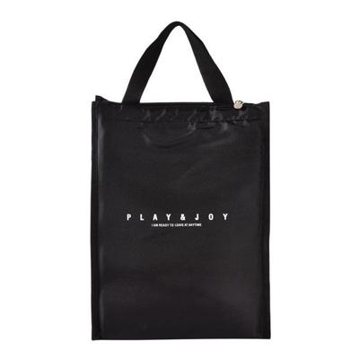 2 PC'S zwart witte strepen draagbare thermische lunch tassen voor vrouwen Kids mannen voedsel picknick koeler vak geïsoleerde tote tas opslag contai