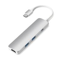 Satechi ST-CMAS USB-interface Hub 3.0 (3.1 Gen 1) Type-C 5000 Mbit/s zilver - thumbnail
