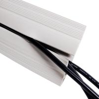 Dataflex Addit Kabelafdekking 150cm Grijs - Rechte Kabelbeschermer met Antislip Randen, Kabelgoot met 3 Grote Aparte Goten, Geschikt voor 6 Kabels van 7mm, Zelfklevende Tape - thumbnail