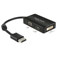 DeLOCK DisplayPort > VGA/HDMI/DVI adapter - thumbnail