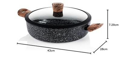 Westinghouse Hapjespan / sauteuse Marble Wood ø 28 cm / 4,5 liter - standaard anti-aanbaklaag