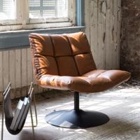 Dutchbone Fauteuil 'Bar' PU, kleur Vintage Bruin - thumbnail