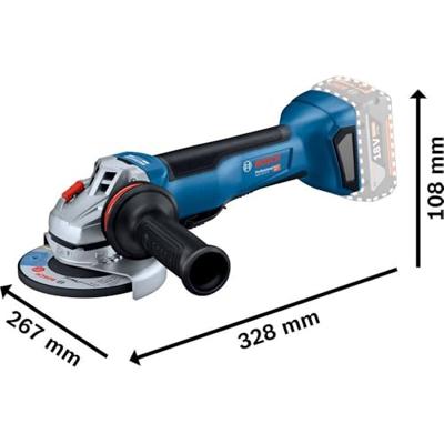 Bosch Professional GWS 18V-10 P Accu Haakse Slijper 125mm 18V 5.0Ah in L-Boxx - 06019J4101