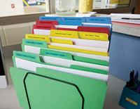 Labeltape Dymo LabelManager D1 polyester 19mm zwart op rood | 5 stuks - thumbnail