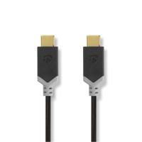 Nedis USB 3.2 Gen 2 10Gbps 100W USB Type-C 1m Antraciet - thumbnail