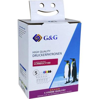 G&G Inktcartridge Compatibel Zwart, Zwart, Cyaan, Magenta, Geel 1B980-5TD