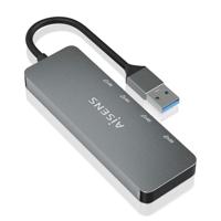 AISENS HUB USB 3.2 GEN2 10G A/M-2xTYP C/H-2xUSB-A/H 15CM GRAU - thumbnail