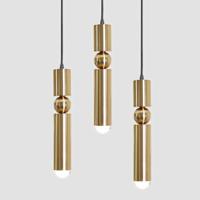 Luxe Aurea Gouden Hanglamp - Elegante Minimalistische LED Plafondlamp - thumbnail