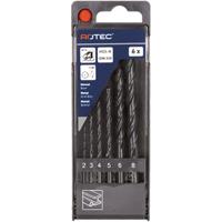 Rotec 6 dlg. HSS Spiraalborenset 2,0-8,0 mm - 9001020 - thumbnail