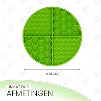 Eat Slow Live Longer Lick Mat Dimensions Circle  Green