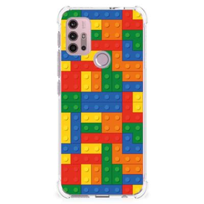 Motorola Moto G30 | G20 | G10 Doorzichtige Silicone Hoesje Blokken Motorola Moto G30 | G20 | G10 Doorzichtige Silicone Hoesje Blokken