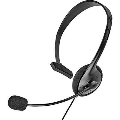Renkforce On Ear headset Telefoon Kabel Mono Zwart Volumeregeling, Microfoon uitschakelbaar (mute)