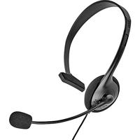 Renkforce On Ear headset Telefoon Kabel Mono Zwart Volumeregeling, Microfoon uitschakelbaar (mute) - thumbnail