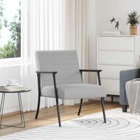 Fauteuil Wolkengrijs 59 x 75 x 78 cm Stof - thumbnail