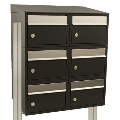 Stoer! Brickset 2-Breed, 3-Hoog Met Dak Op Statief Zwart - 40215070_2x3ds