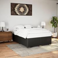 Bedframe kunstleer zwart 140x190 cm - thumbnail
