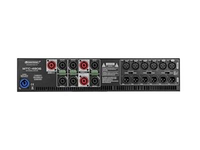OMNITRONIC MTC-4806 6-kanaals eindversterker | Class D meerkanaals PA-versterker met schakelvoeding, 6 x 800 W RMS (4 ohm), 6 x 400 W RMS (8 ohm)