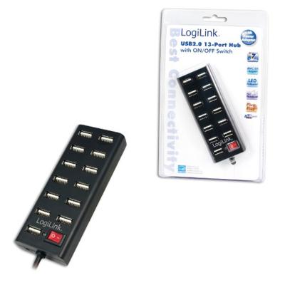 LogiLink UA0126 UA0126 USB-hub 13 poorten USB-A USB 2.0 480 MBit/s Zwart LogiLink UA0126 UA0126 USB-hub 13 poorten USB-A USB 2.0 480 MBit/s Zwart