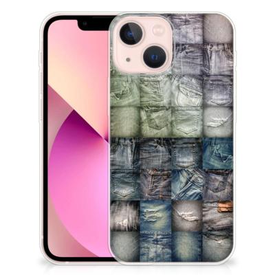 Silicone Back Cover iPhone 13 mini Spijkerbroeken Silicone Back Cover iPhone 13 mini Spijkerbroeken